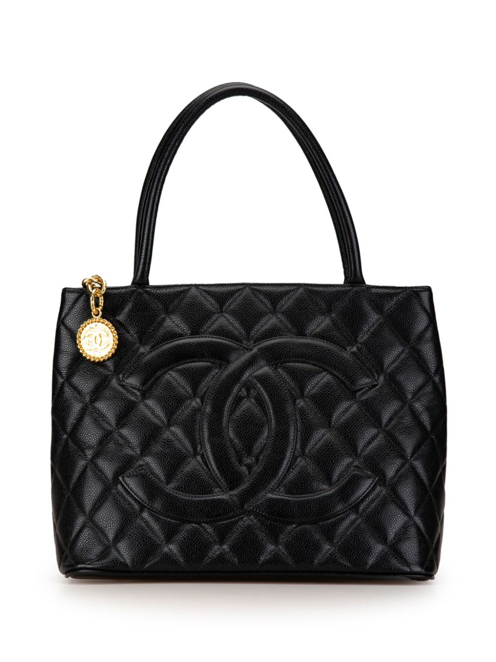 CHANEL 1997-1999 Caviar Medallion tote bag Women