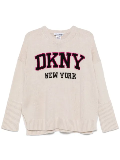 DKNY سويتر بشعار الماركة فارسيتي