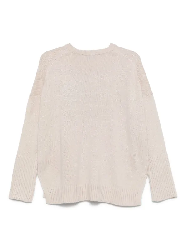 DKNY ニット DKNY varsity-logo Sweater | Neutrals | FARFETCH ZA