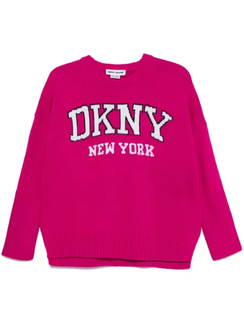 DKNY سويتر بشعار الماركة فارسيتي