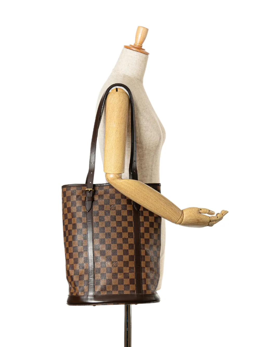 Affordable Louis Vuitton Pre-Owned 2001 Damier Ebene GM bucket bag WOMEN