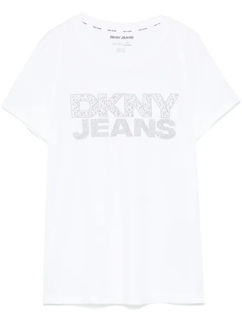 DKNY studded-logo T-shirt
