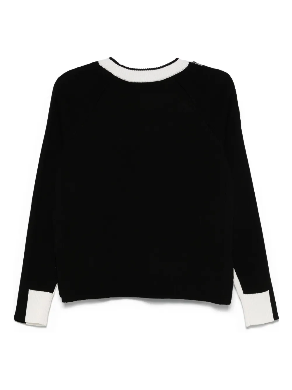 DKNY zip-sleeves sweater - Wit