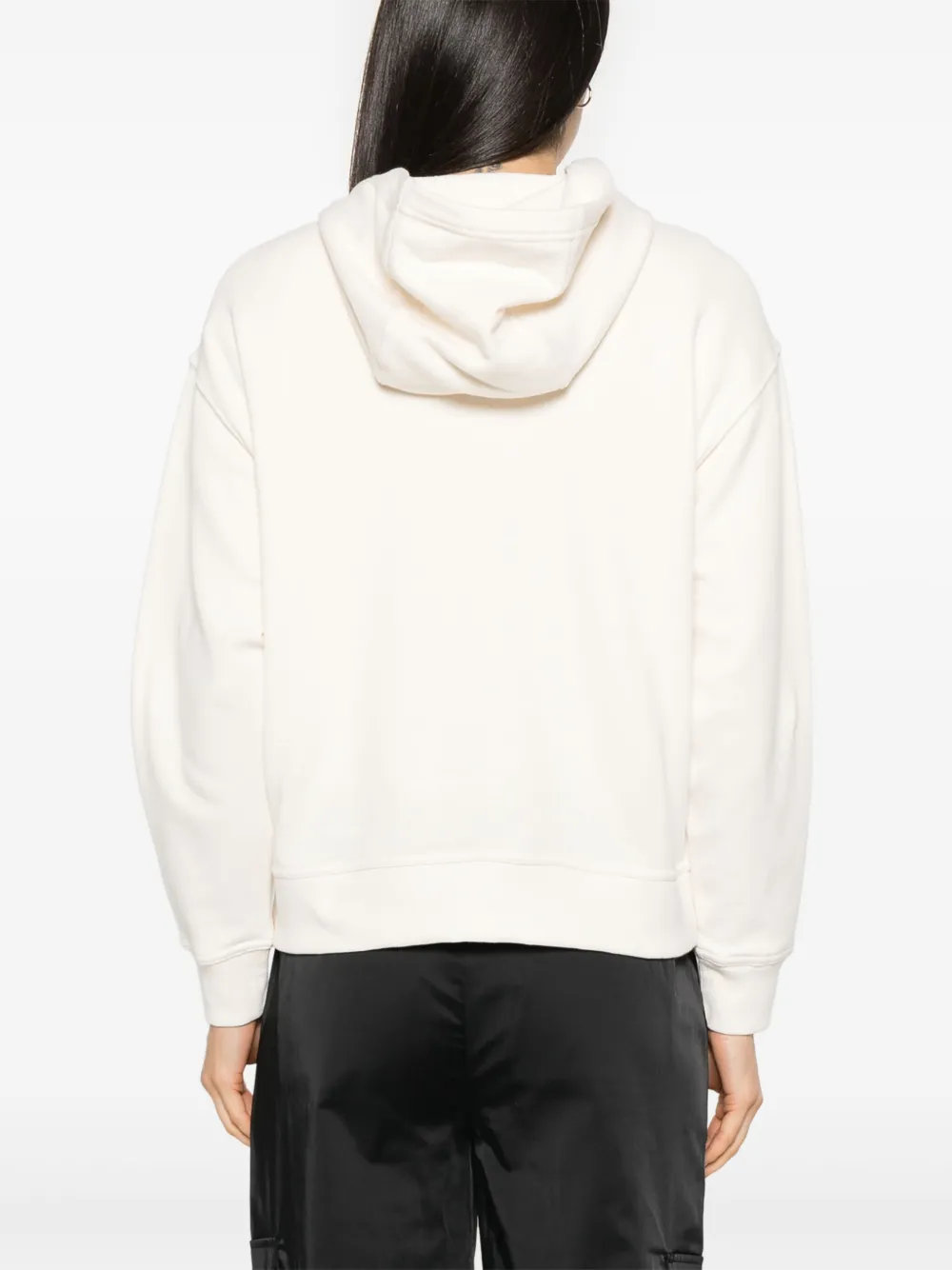 DKNY Hoodie met logo van stras Beige
