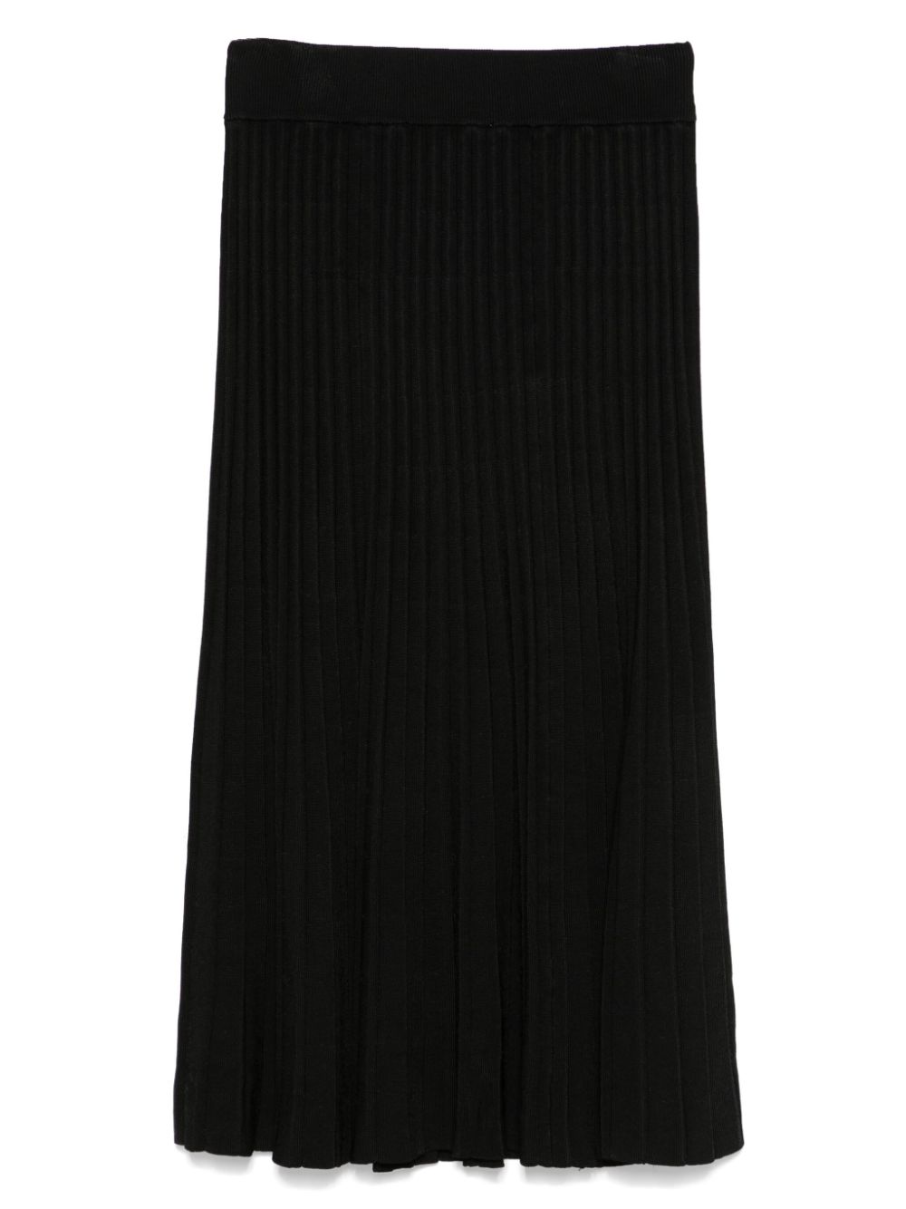 DKNY Geribbelde maxi-rok - Zwart