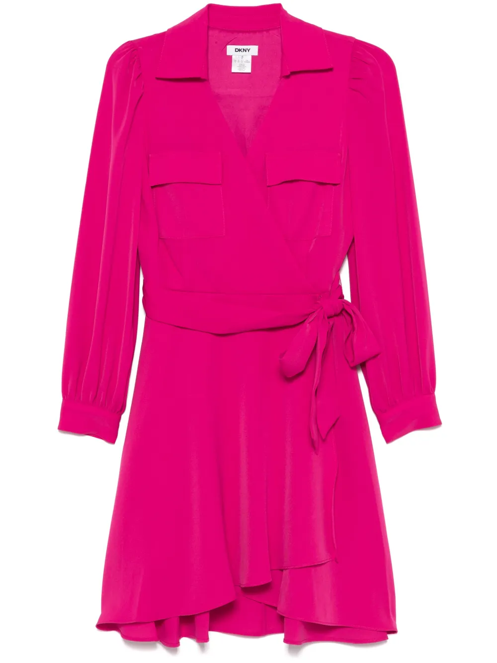 belted wrap dress