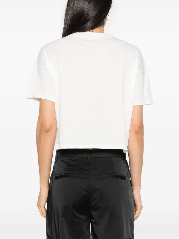 DKNY Rhinestone Logo T-shirt | White | FARFETCH