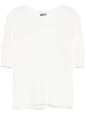 DKNY sheer-panel T-shirt - White