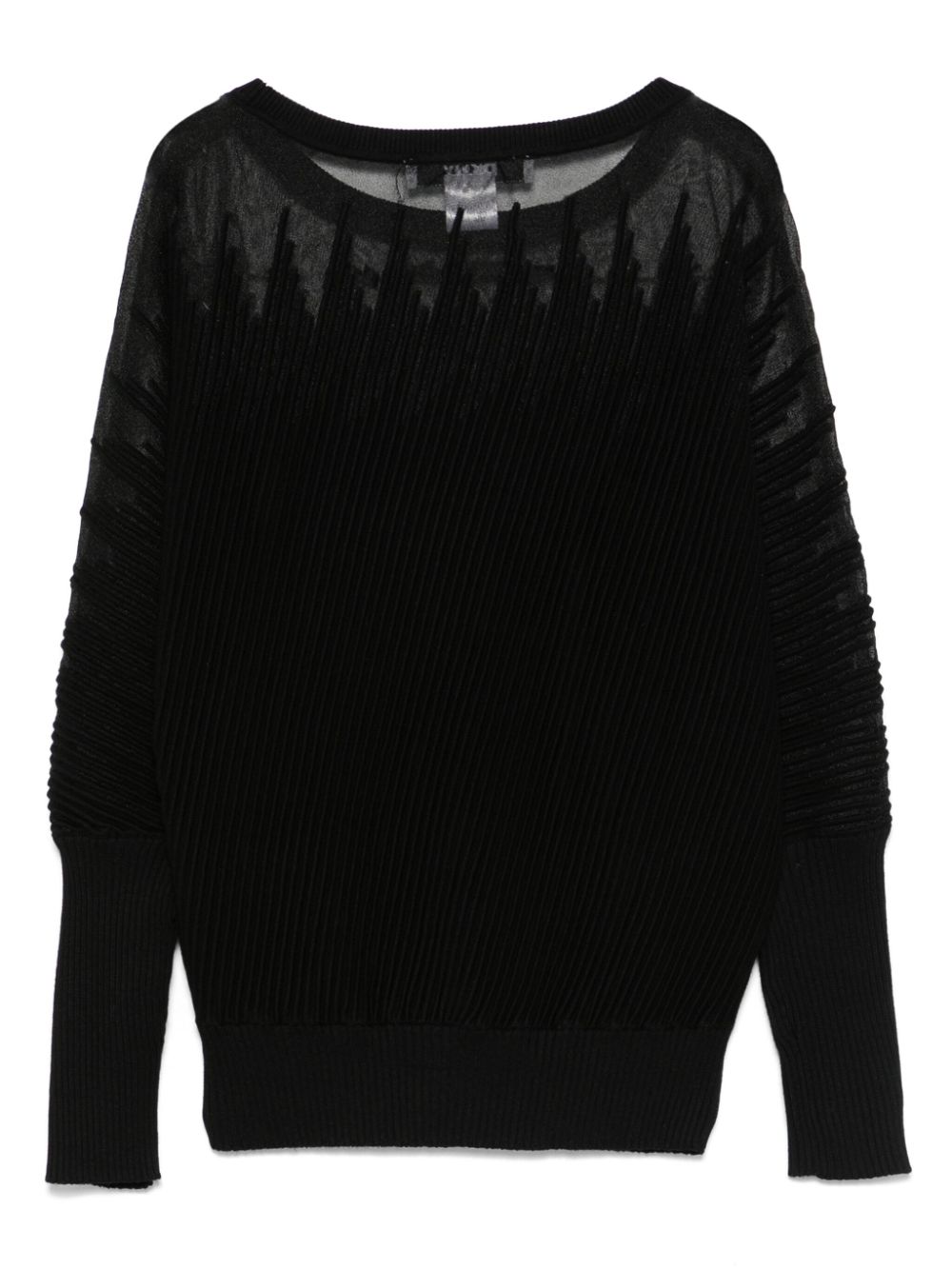 DKNY Geribbelde sweater - Zwart