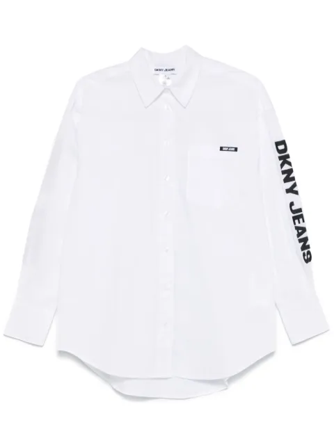 DKNY camisa de popelina con botones