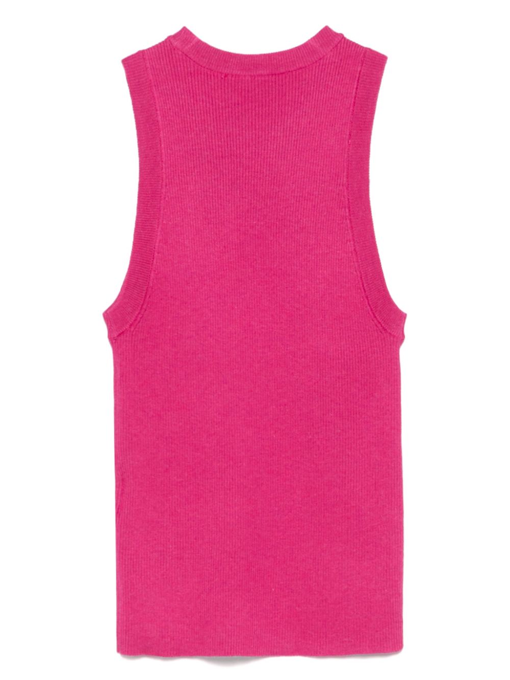 DKNY ribbed-knit tank top - Roze