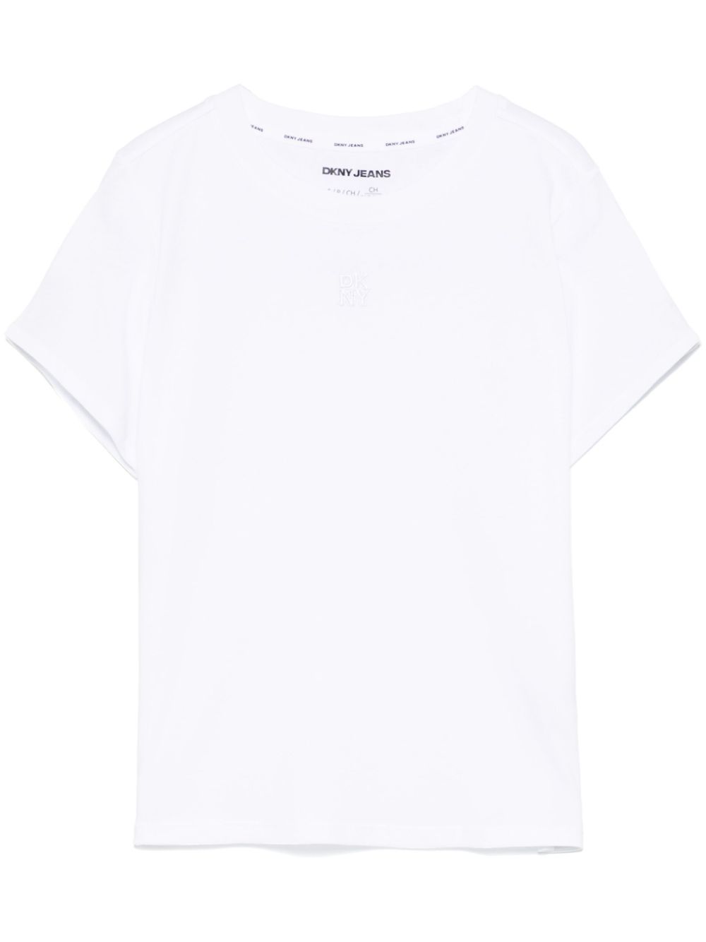 DKNY T-shirt met geborduurd logo Wit