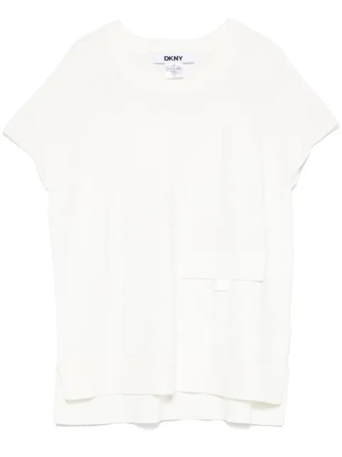 DKNY ribbed-knit T-shirt