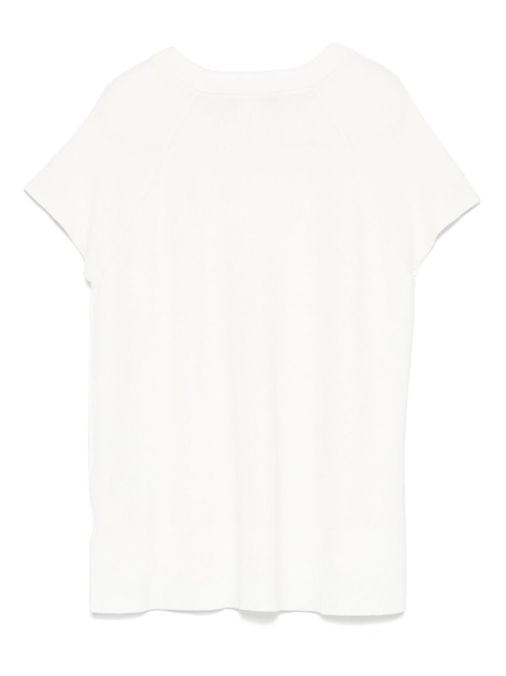 DKNY Ribgebreid T-shirt - Wit