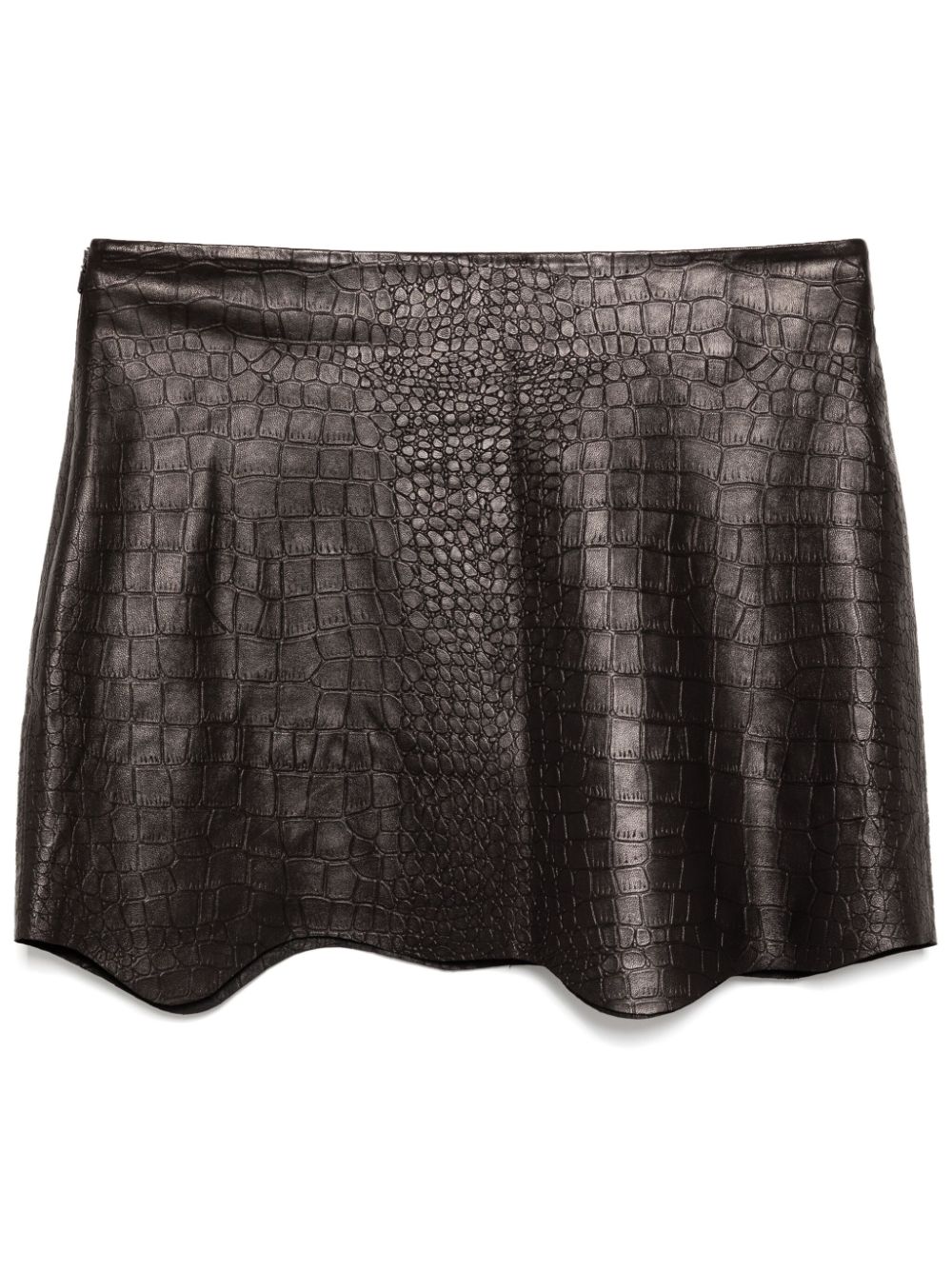 embossed skirt