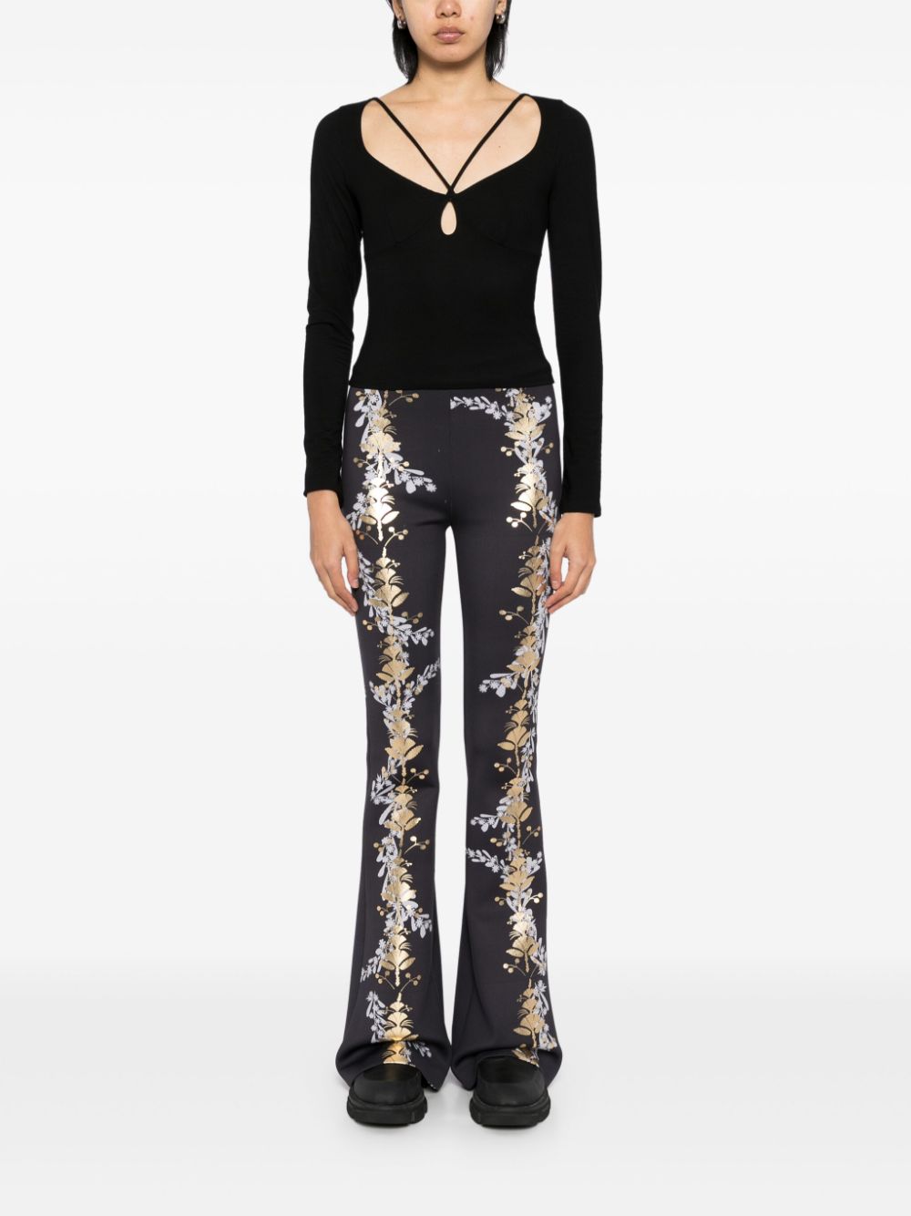 Cynthia Rowley Flared broek - Grijs