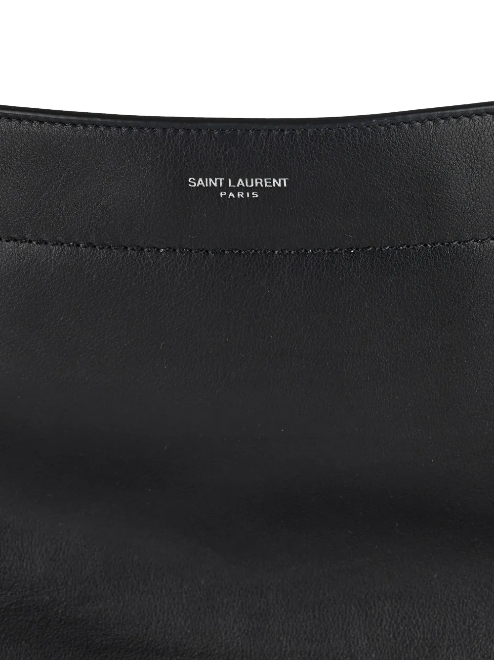 Saint Laurent Leather Zip-detail Tote Bag In Black