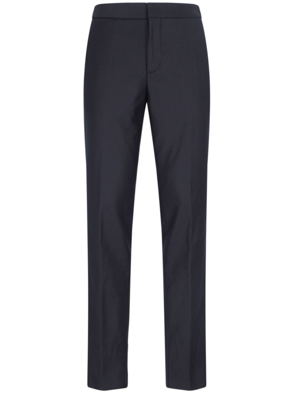 pressed-crease trousers