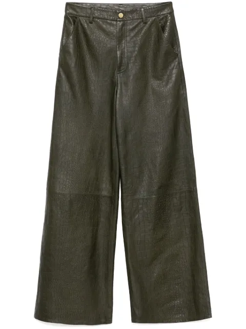 Cynthia Rowley pantalones anchos con relieve
