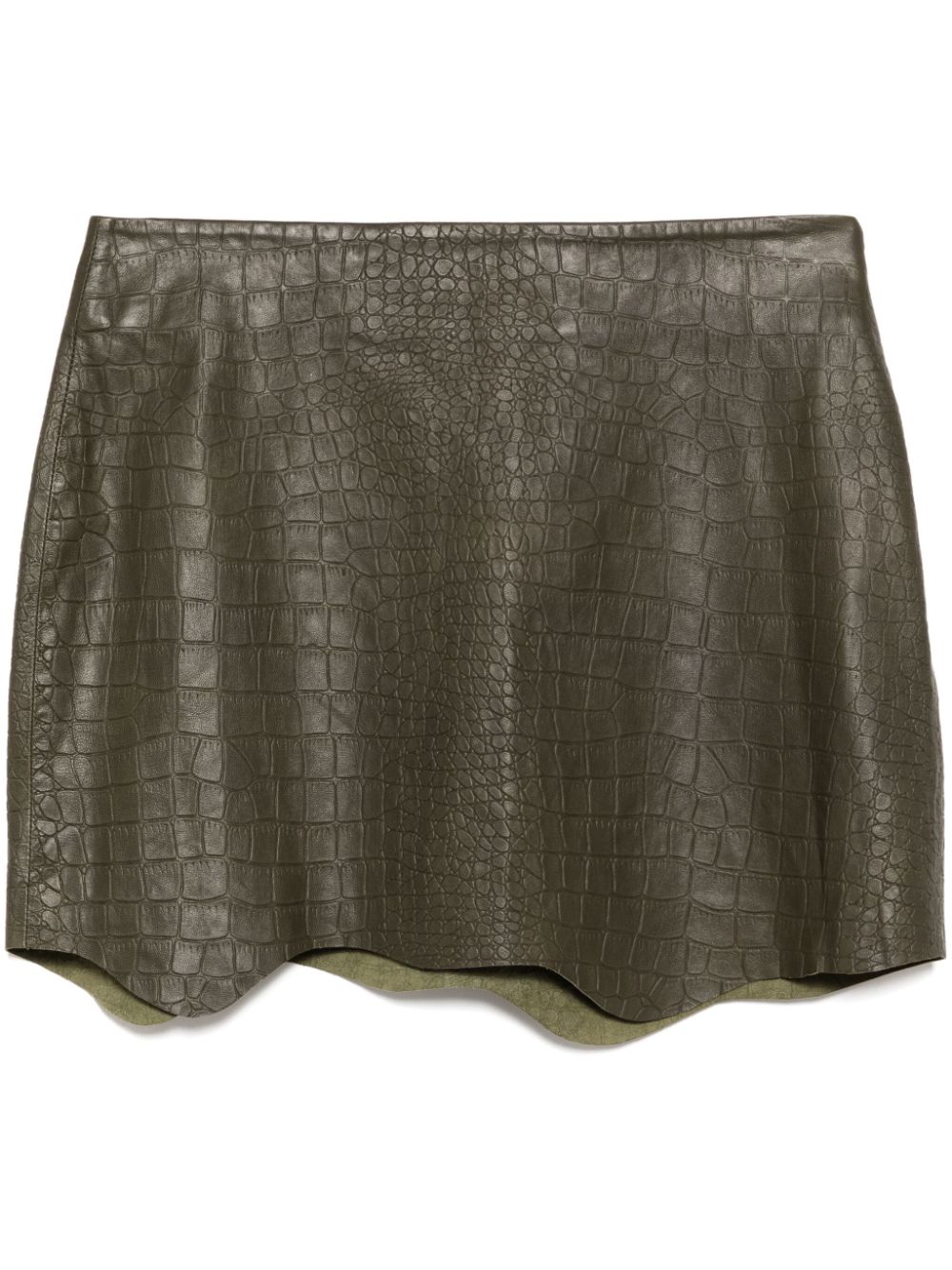 embossed skirt