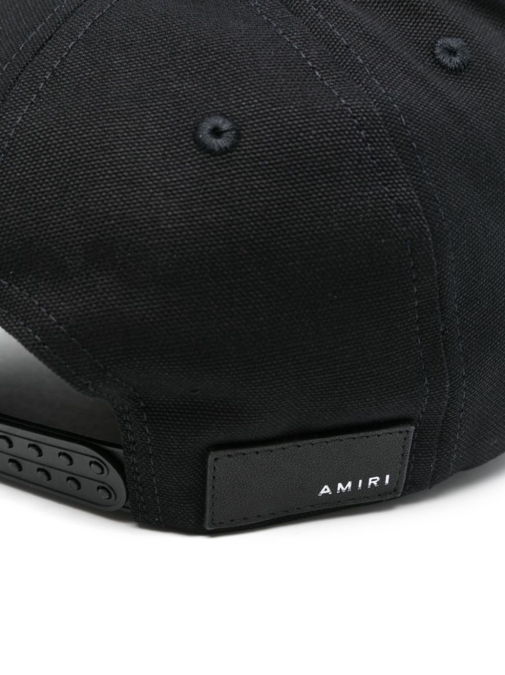 AMIRI logo-embroidered cap - Zwart