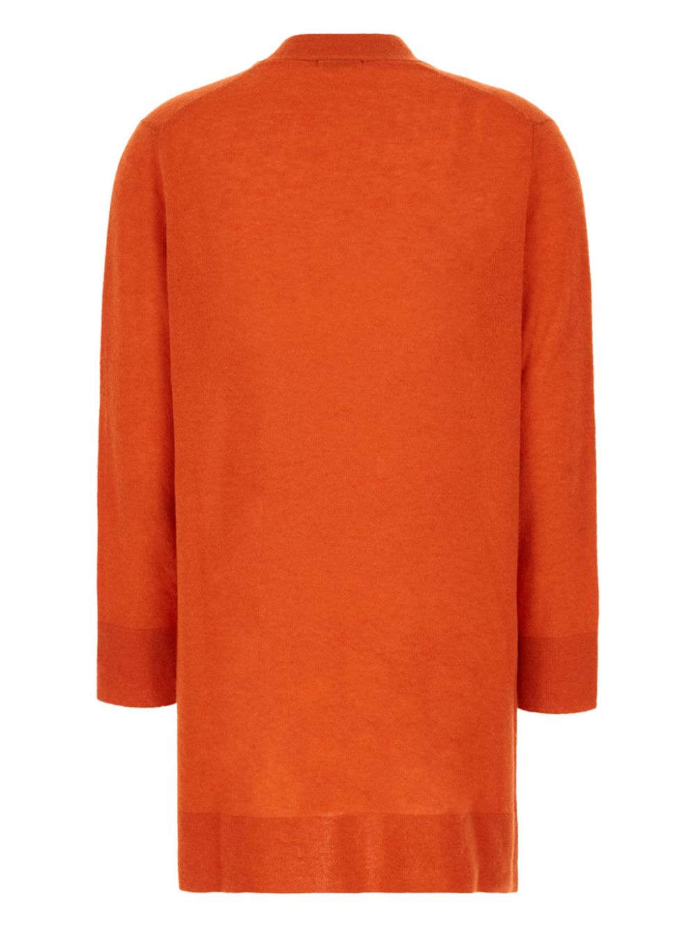 Malo fine-knit open-front cardi-coat - Oranje