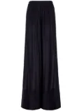 Malo semi-sheer palazzo pants - Black