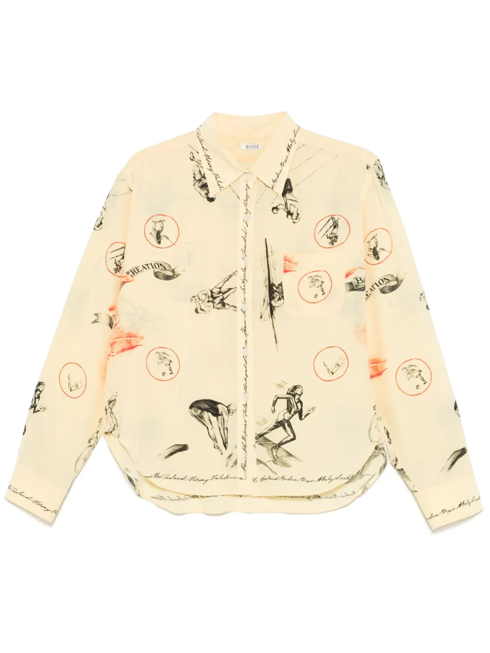 BODE Games blouse Geel
