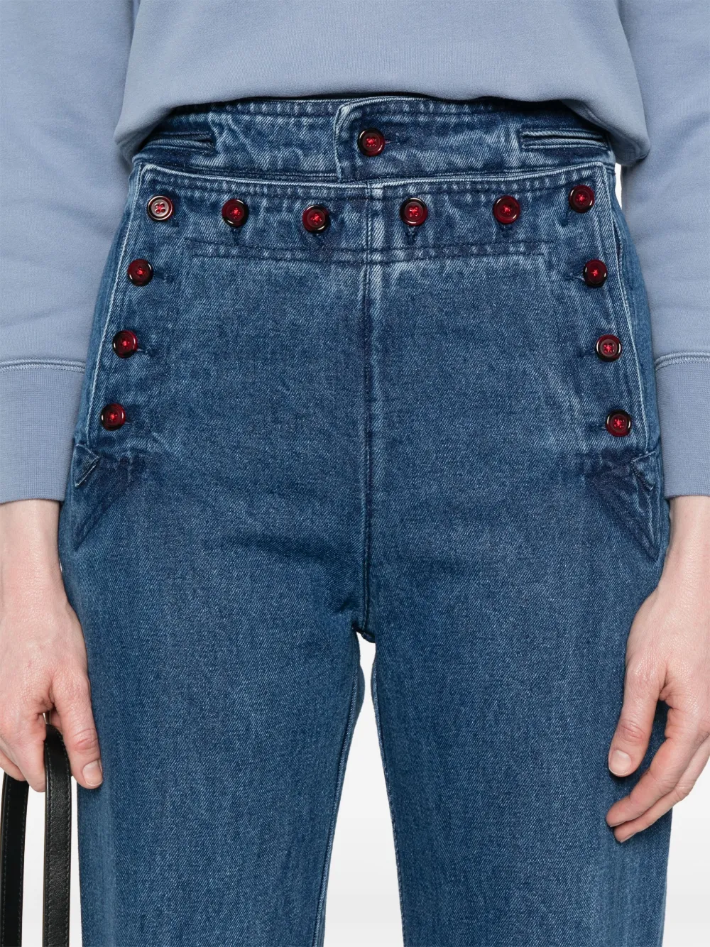 Shop Bode Sailor Jeans In Blau