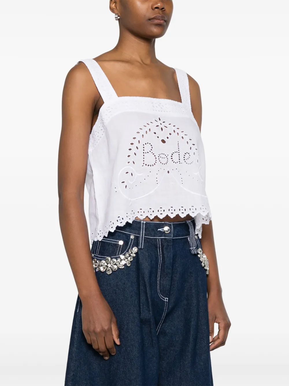 BODE Belvoirt tanktop Wit