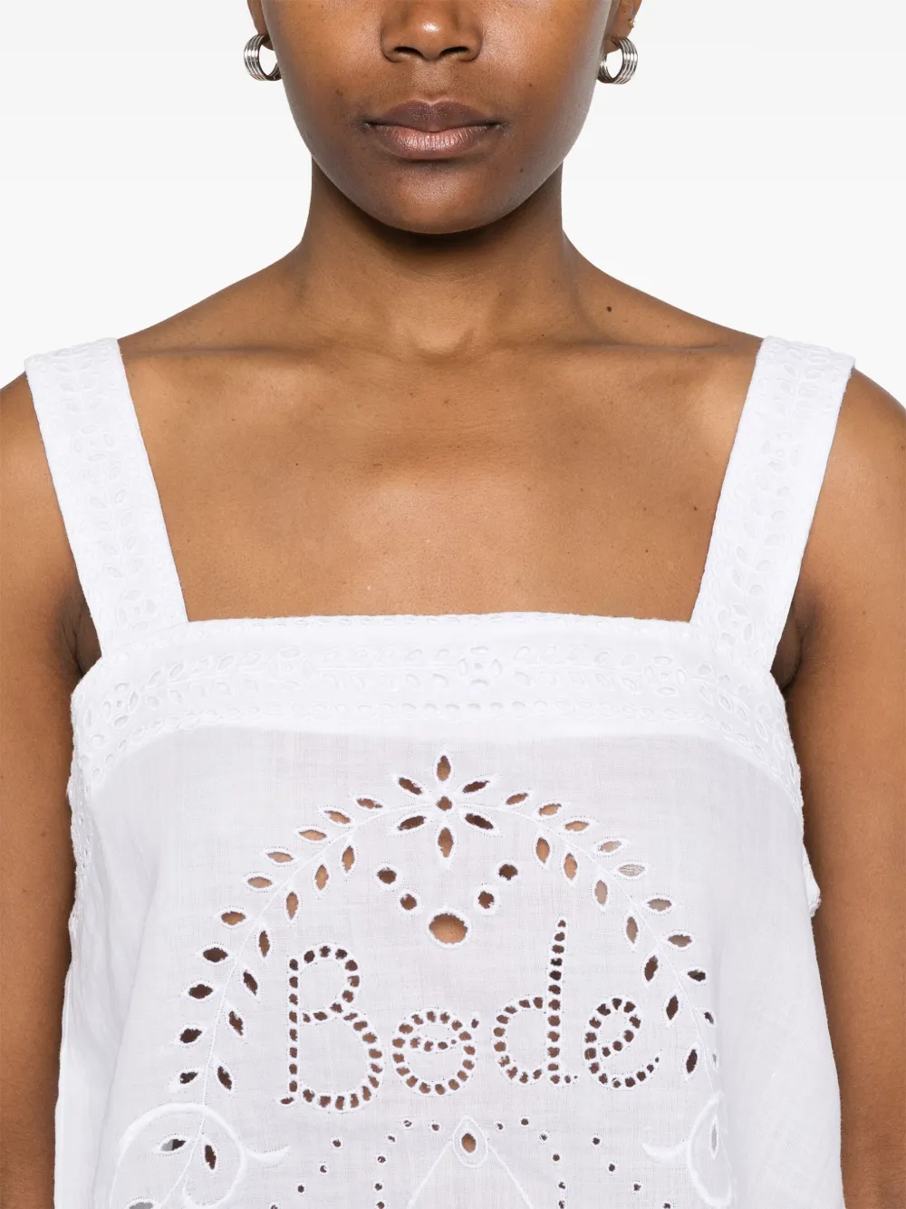 BODE Belvoirt tanktop Wit