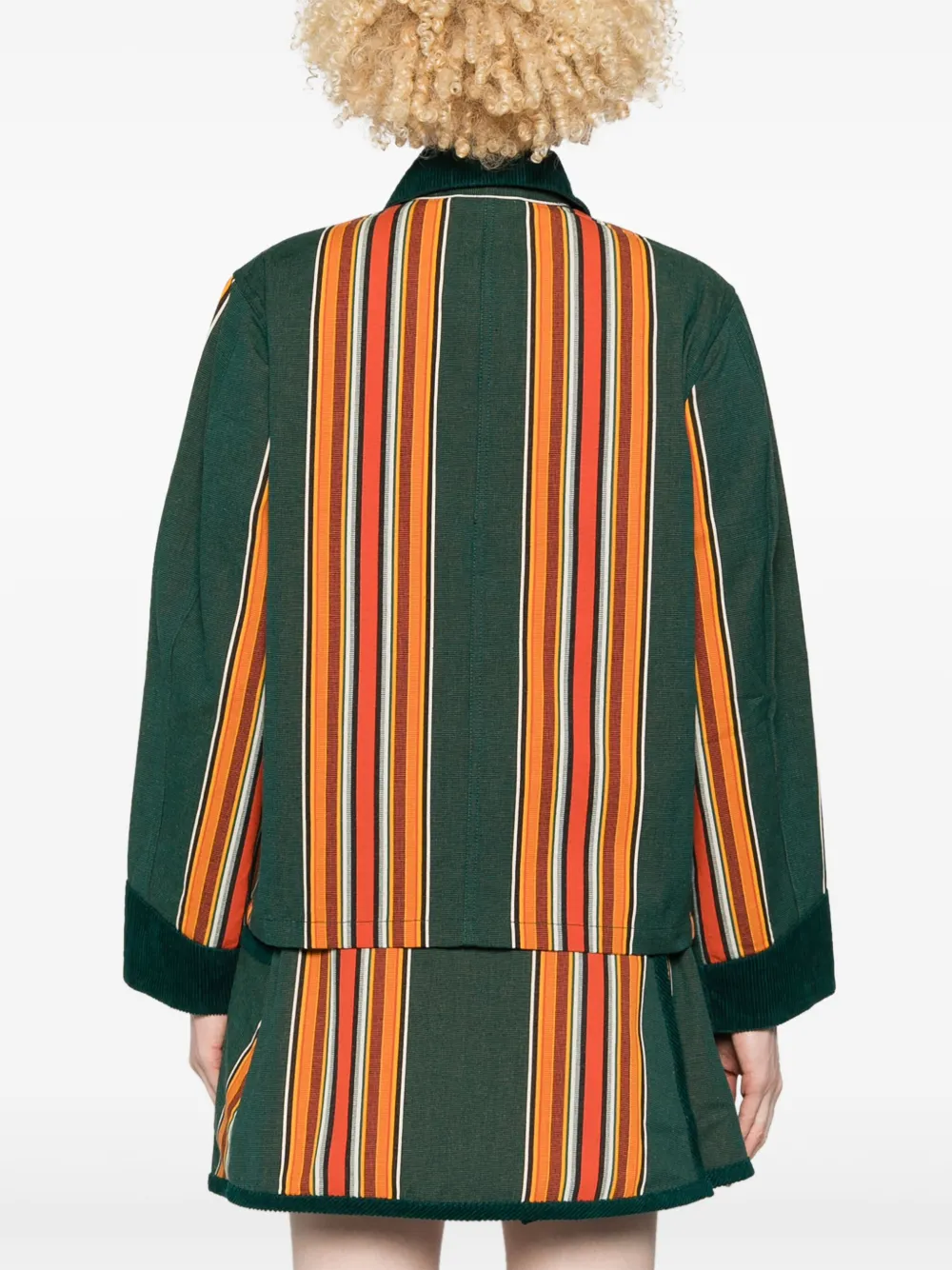 Shop Bode Parakeet Jacket In Green