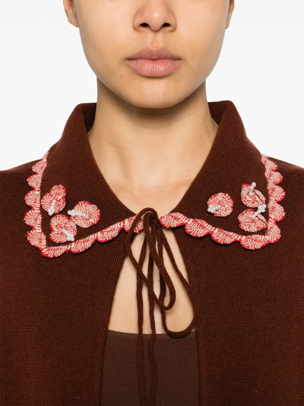 Shop Bode Rookie Cardigan In Brown