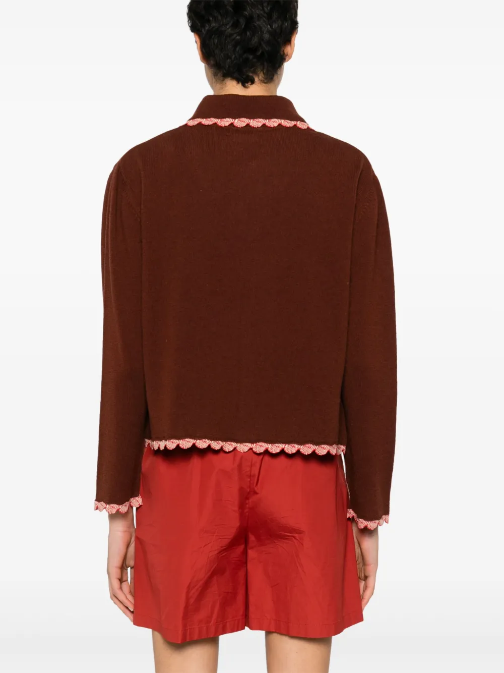 Shop Bode Rookie Cardigan In Brown