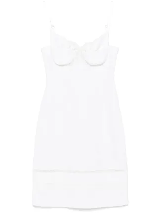 white cotton eyelet puff sleeve midi dress White puff sleeve eyelet midi dress – ImageBoutique