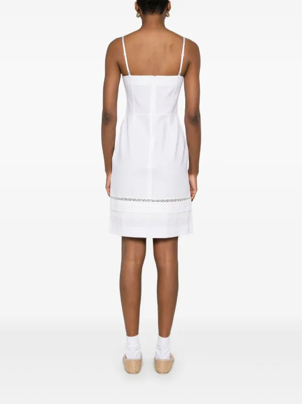shue様　1206-02 SHUSHU/TONG double-bodice Midi Dress | White | FARFETCH