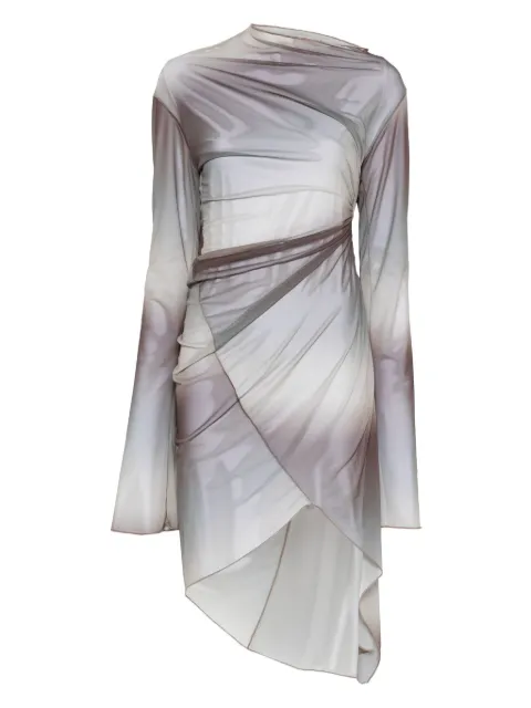 Jade Cropper vestido corto con diseño drapeado