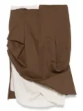Elena Velez asymmetric tailored mini skirt - Green