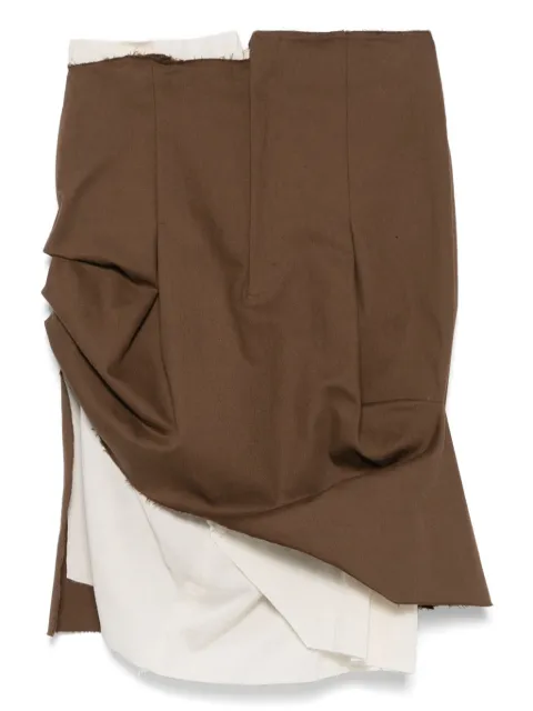 Elena Velez asymmetric tailored mini skirt