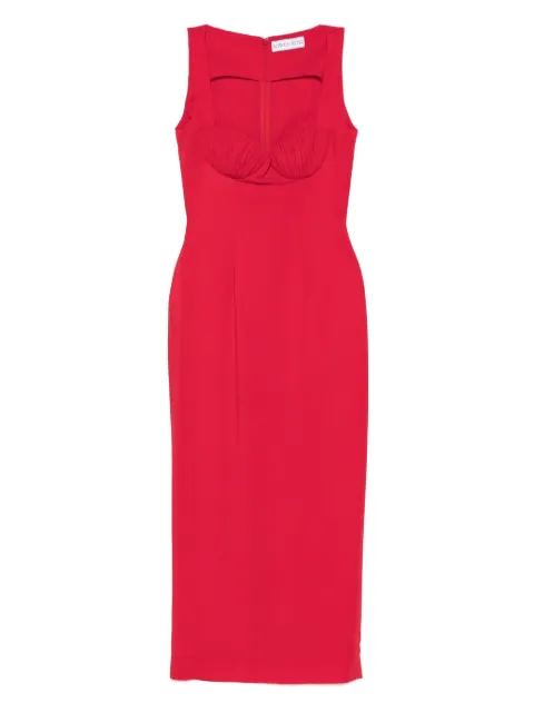 Rowen Rose gathered-detail maxi dress