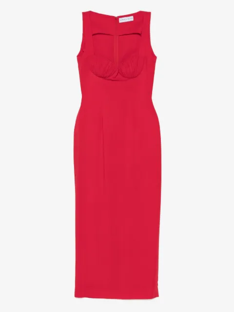 Rowen Rose gathered-detail maxi dress