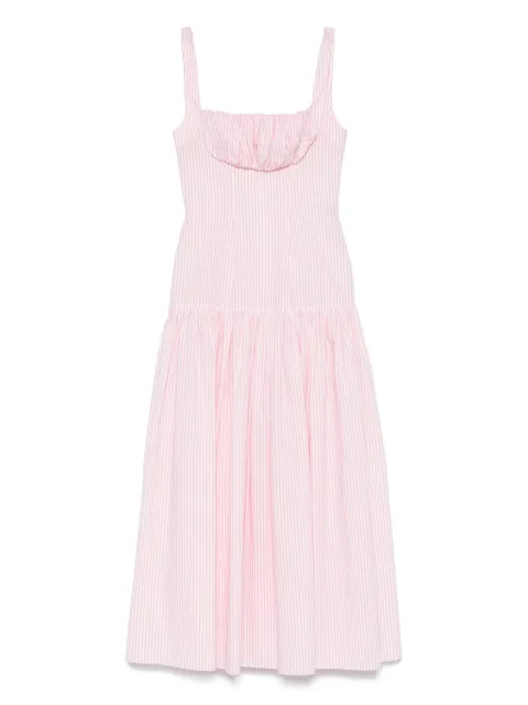 Rowen Rose gathered-detail maxi dress