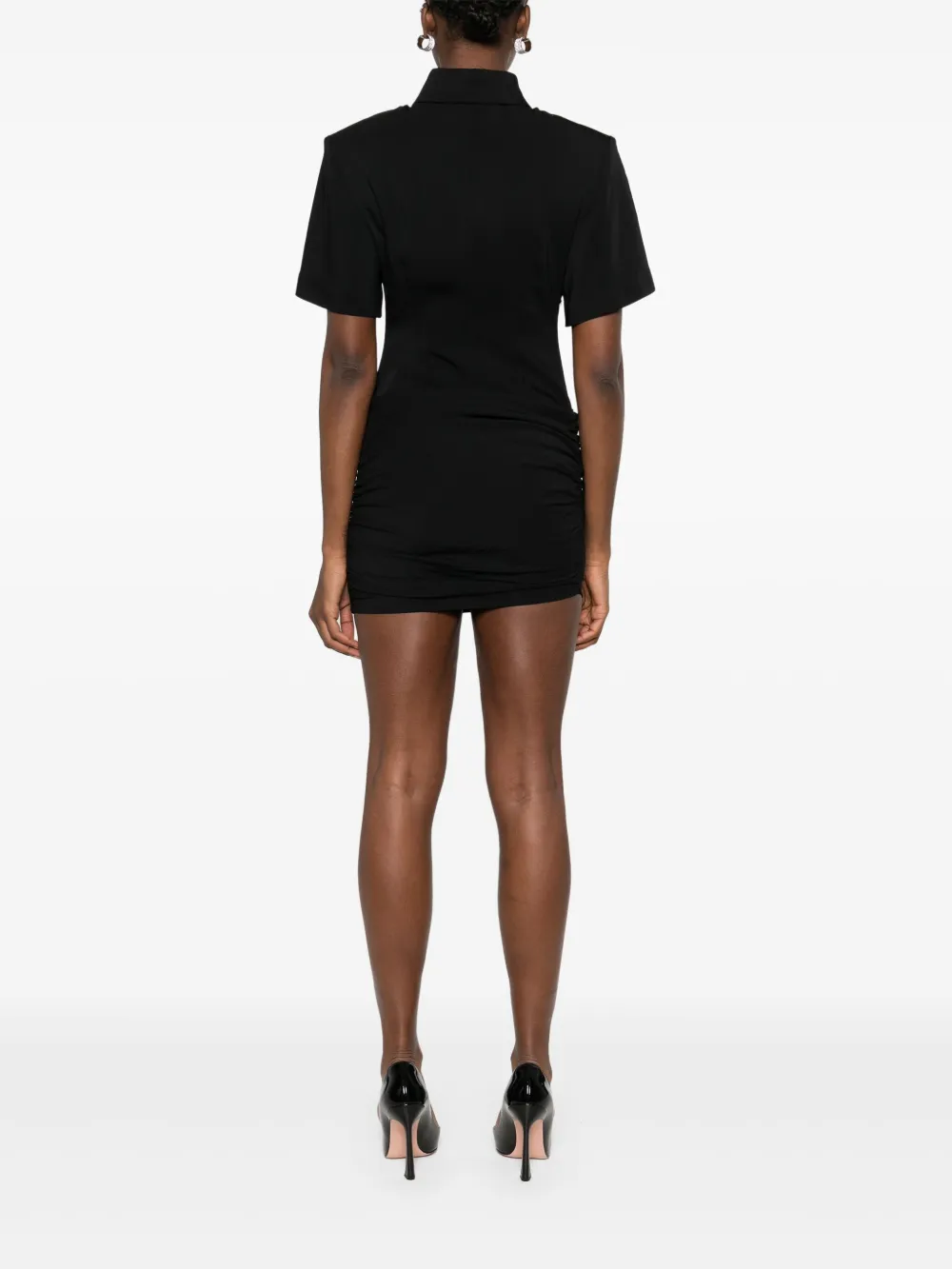 ROWEN ROSE DRAPED MINI DRESS