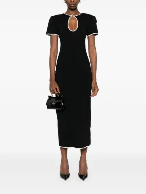 farfetch black dress Paige Black Off The Shoulder Mini Dress - US 4 main image 0