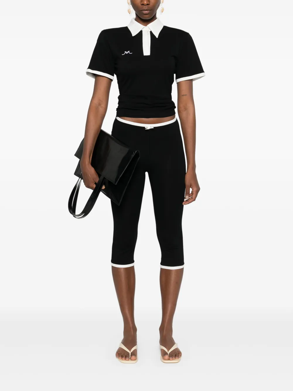 Rowen Rose Cropped broek - Zwart