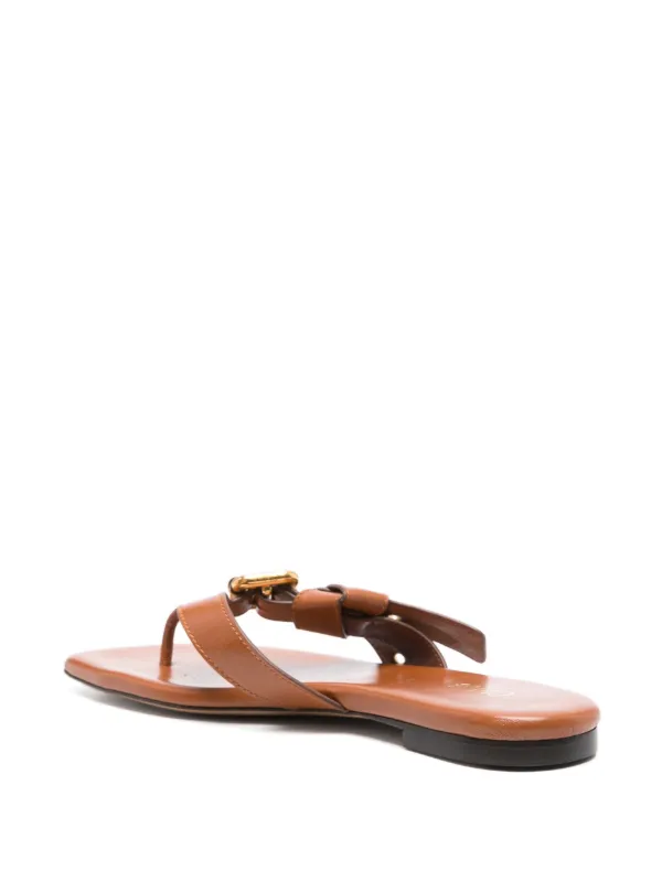 サンダル・ミュール CHLOe 'Mae' slides Brown CHC25S08NQJ Chloé Mae slide sandals for Women - Brown in UAE | Level Shoes