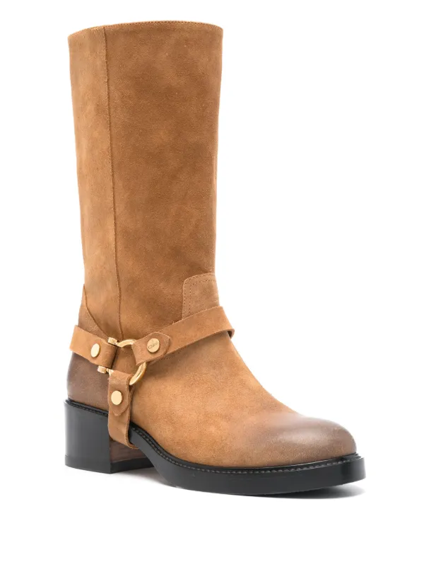 【関税込み】Chloe ブラウン Dakota ブーツ Chloé 40mm Dakota Boots | Brown | FARFETCH