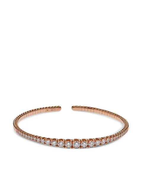Jewels Aficionado 18kt rose gold diamond cuff bracelet