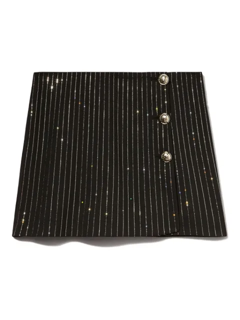 PUCCI rhinestone-embellished pinstripe miniskirt