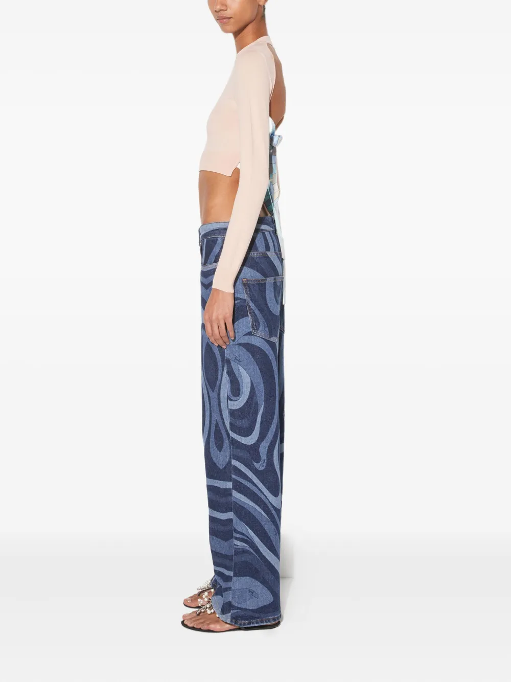 PUCCI Top met gestrikte rug en lange mouwen Roze